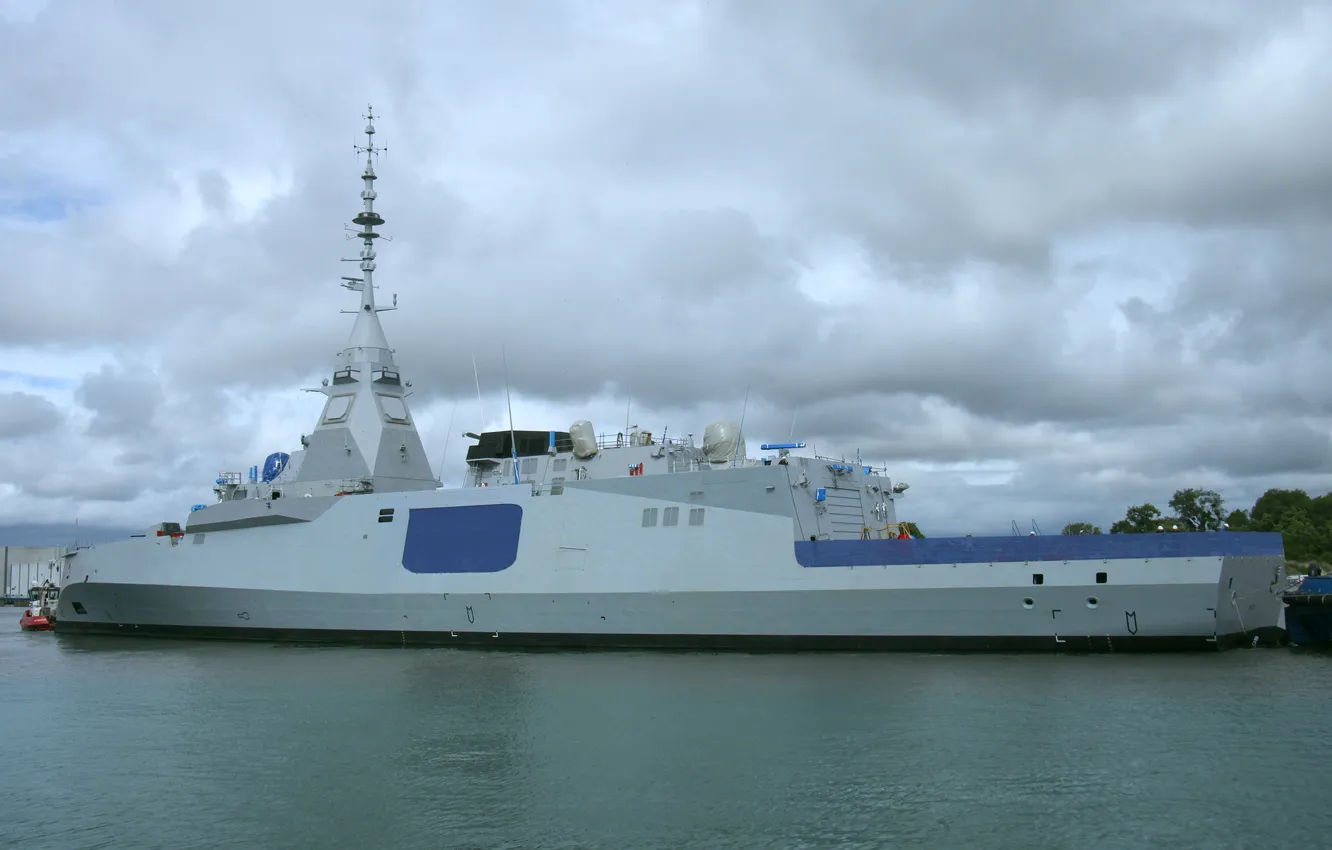 Photo wallpaper frigate, French Navy, Amiral Ronarc'h, completion