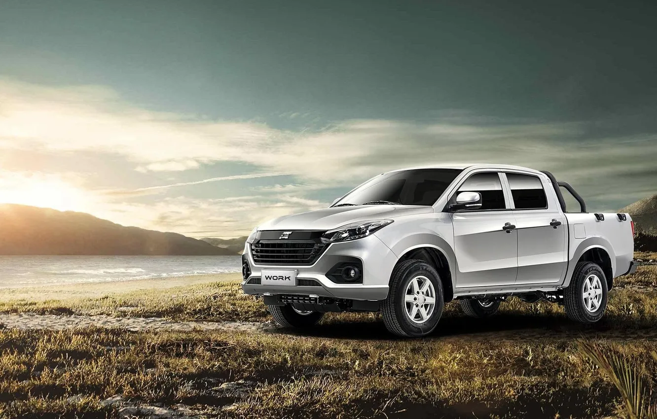 Photo wallpaper auto, pickup truck, Work, mid-size, Ambertruck, Ambertruck Work