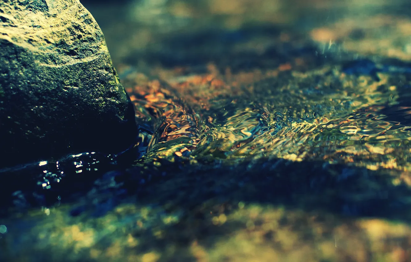 Photo wallpaper water, stones, zen