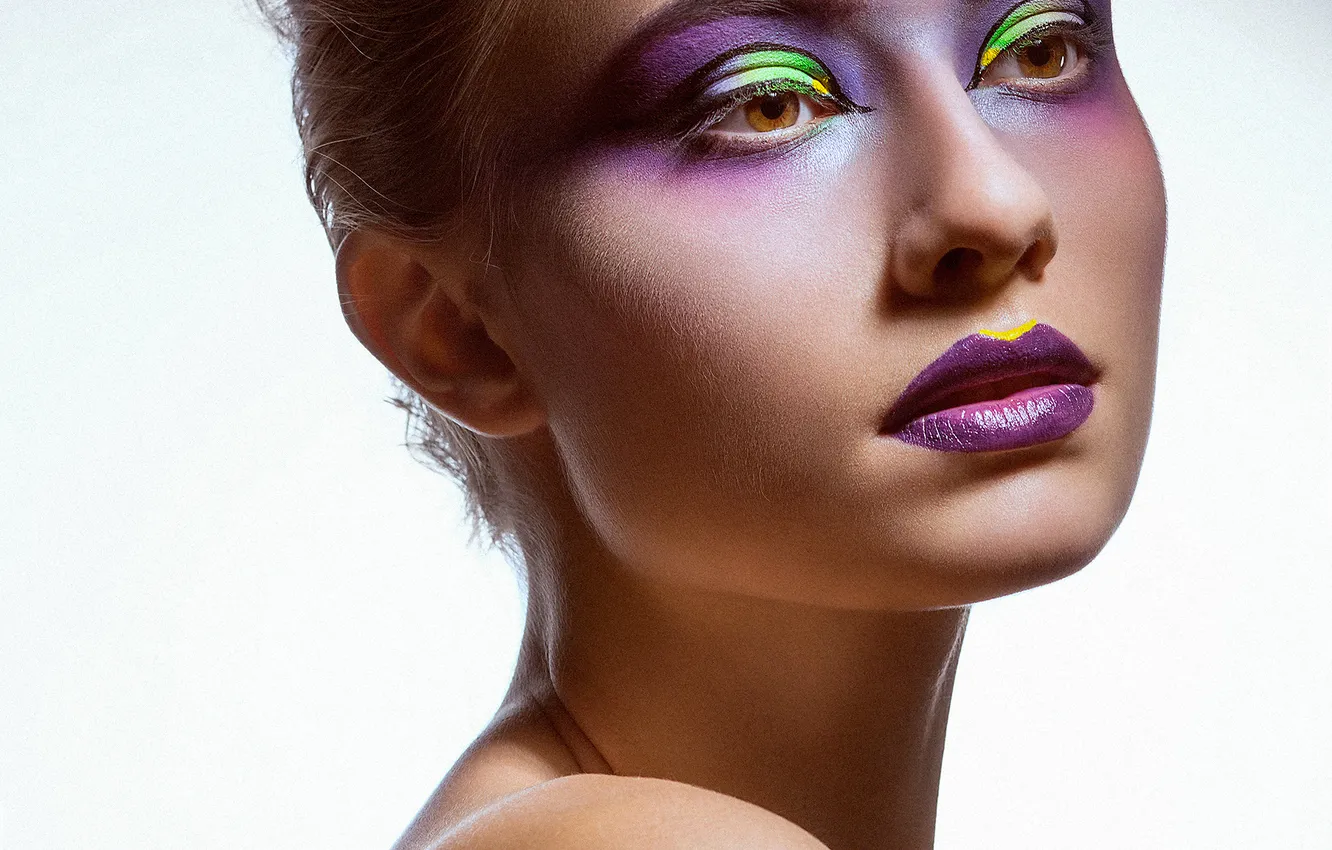 Photo wallpaper girl, makeup, model, makeup, make-up, Max Solve