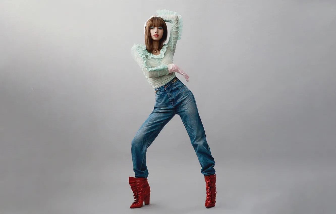 Photo wallpaper 1920x1080, Wallpaper for desktop, Kpop, 16:9, Blackpink, Lalisa Manoban, Fox Manoban, Lalisa Manoban