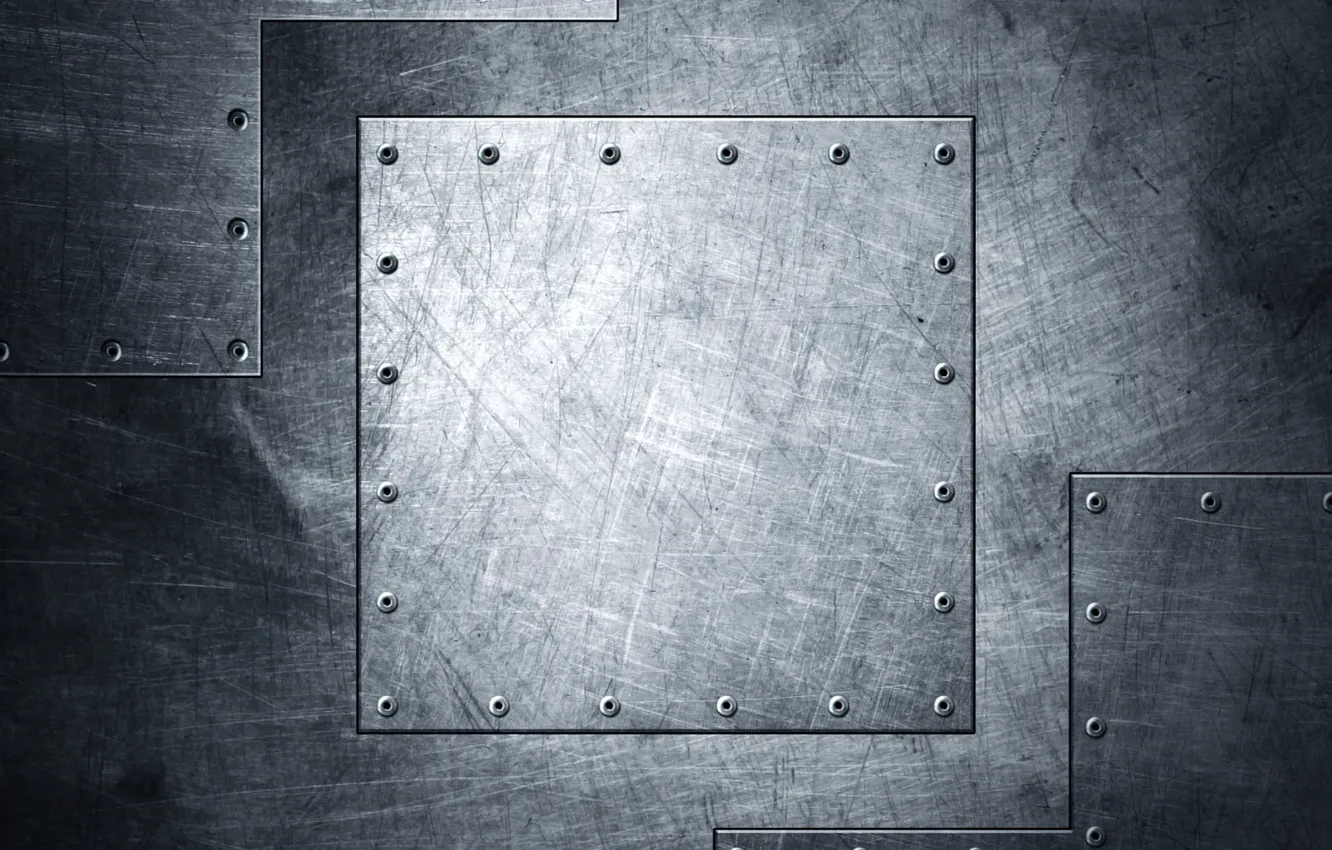 Photo wallpaper metal, texture, metal, texture, grunge, rivets, steel, metallic