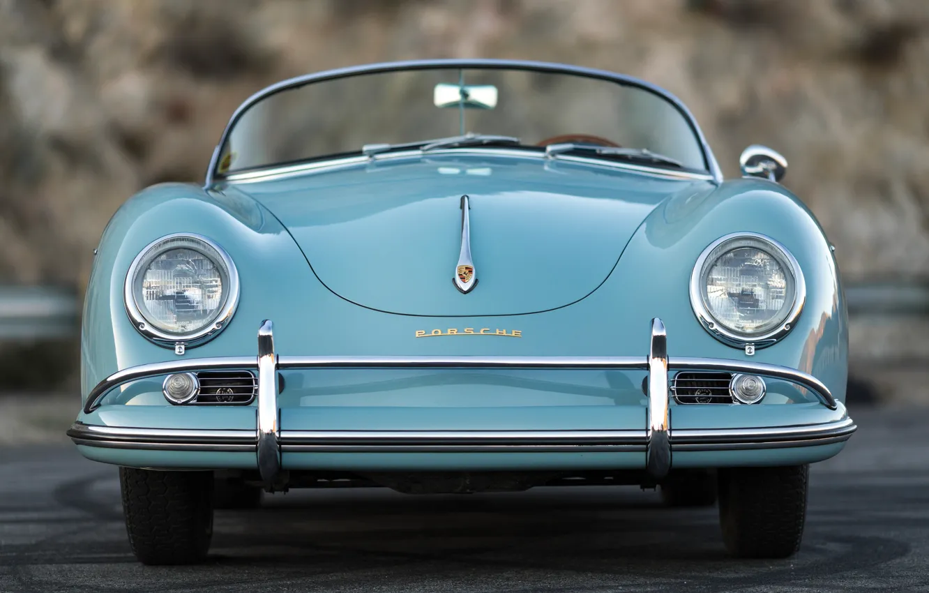 Photo wallpaper Porsche, front, 356, 1958, Porsche 356A 1600 Super Speedster