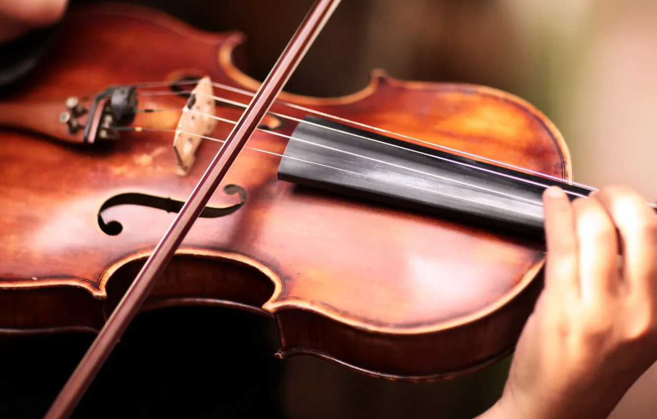 Photo wallpaper music, strings, violinist