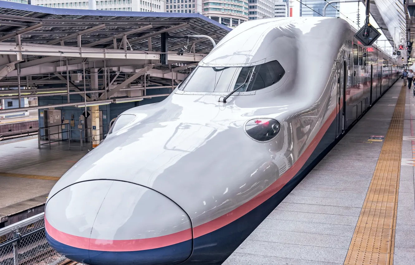 Photo wallpaper Japan, train, E4 Series Shinkansen