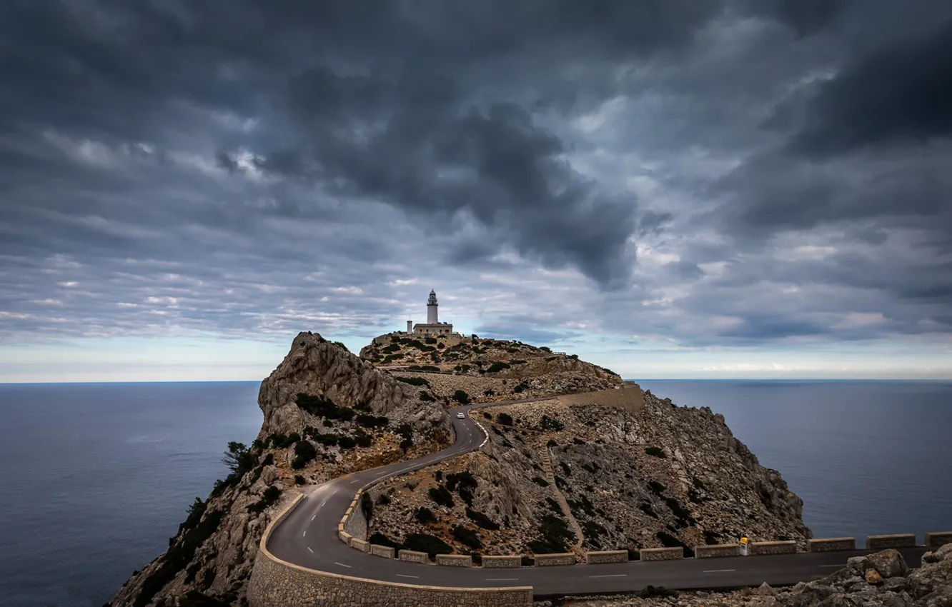 Photo wallpaper Mallorca, Cap Formentor, End of the road