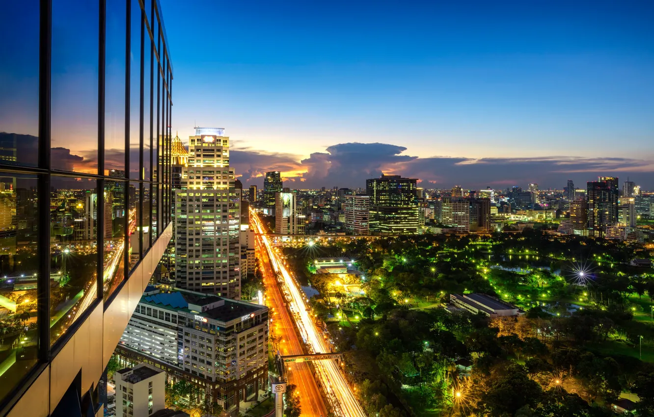 Photo wallpaper Thailand, Bangkok, Bangkok, Lumpini Park