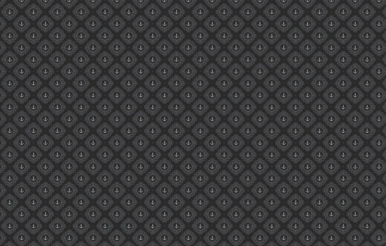 Photo wallpaper figure, diamonds, anchor