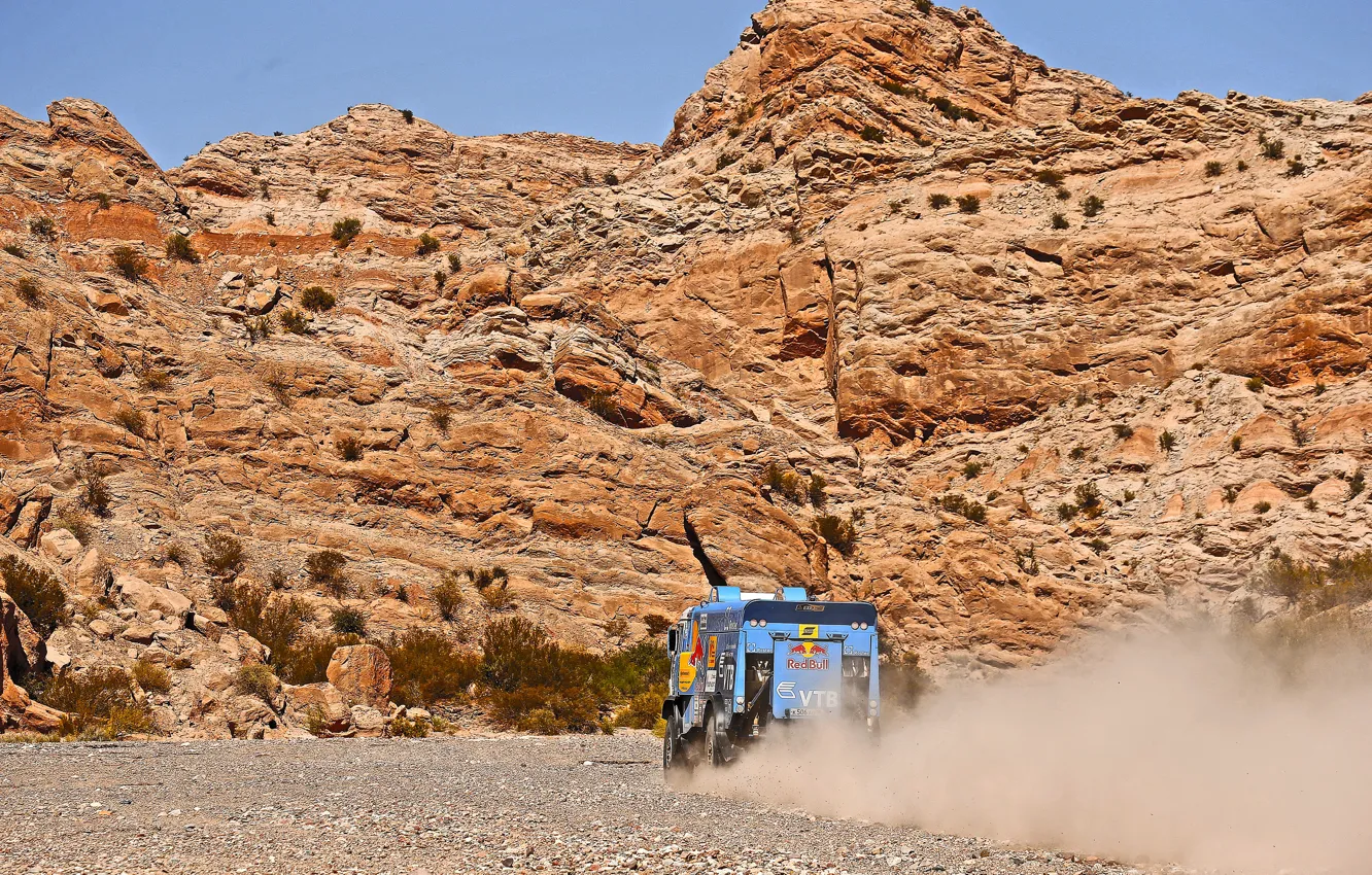 Photo wallpaper dust, grass, Master, Kamaz, Master, Rally, Dakar, KAMAZ