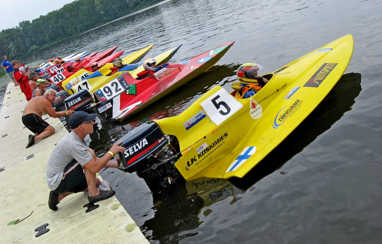 Photo wallpaper race, boat, speed