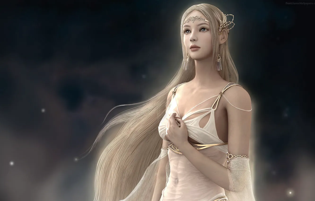 Photo wallpaper Shaiya: Light and Darkness, Rendered, A Light Deity, Raina