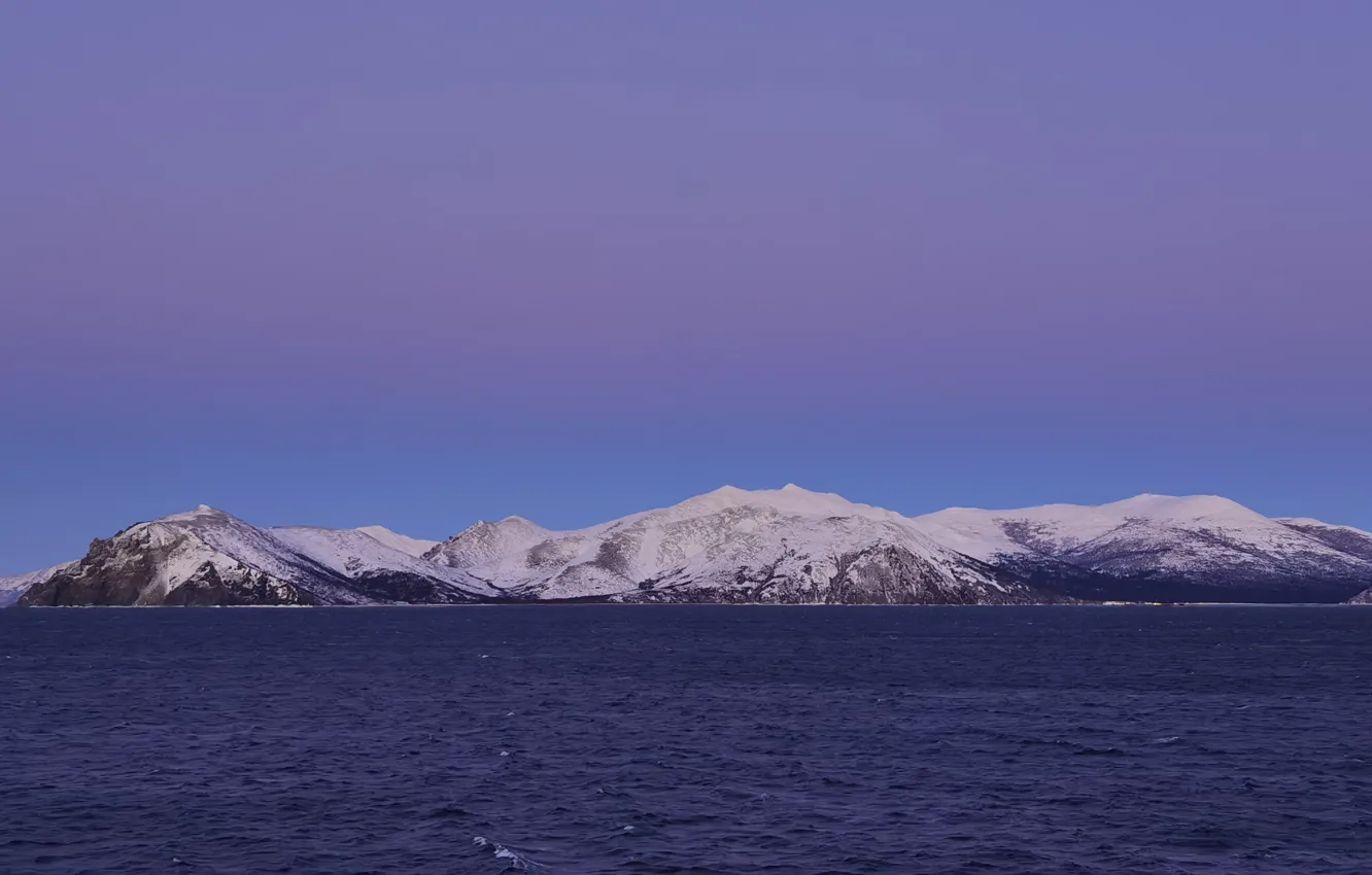 Photo wallpaper sea, morning, Okhotsk, Yeirineyskaya