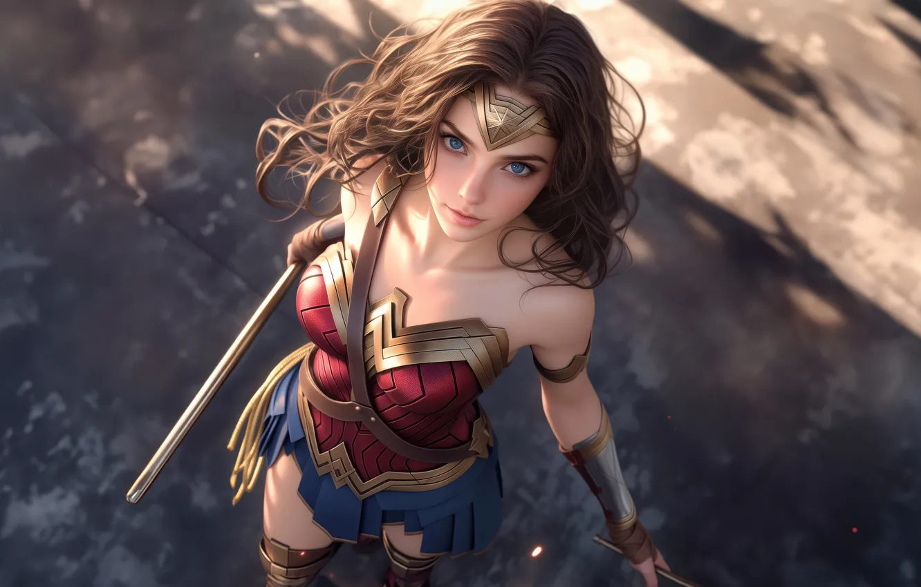 Photo wallpaper Wonder Woman, justice, protector