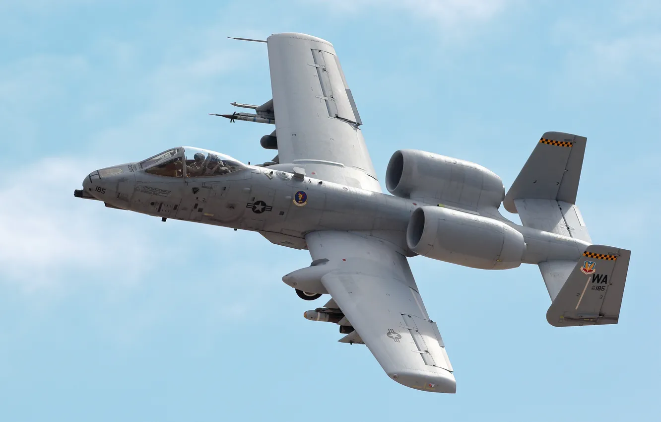 Photo wallpaper Thunderbolt II, single, A-10C, twin-engine attack aircraft