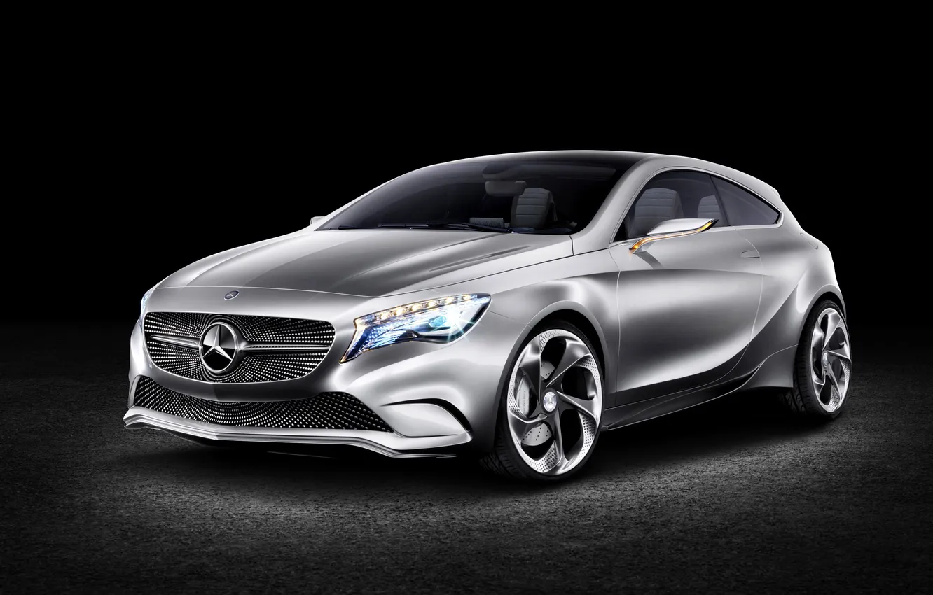 Photo wallpaper silver, the concept, A-class