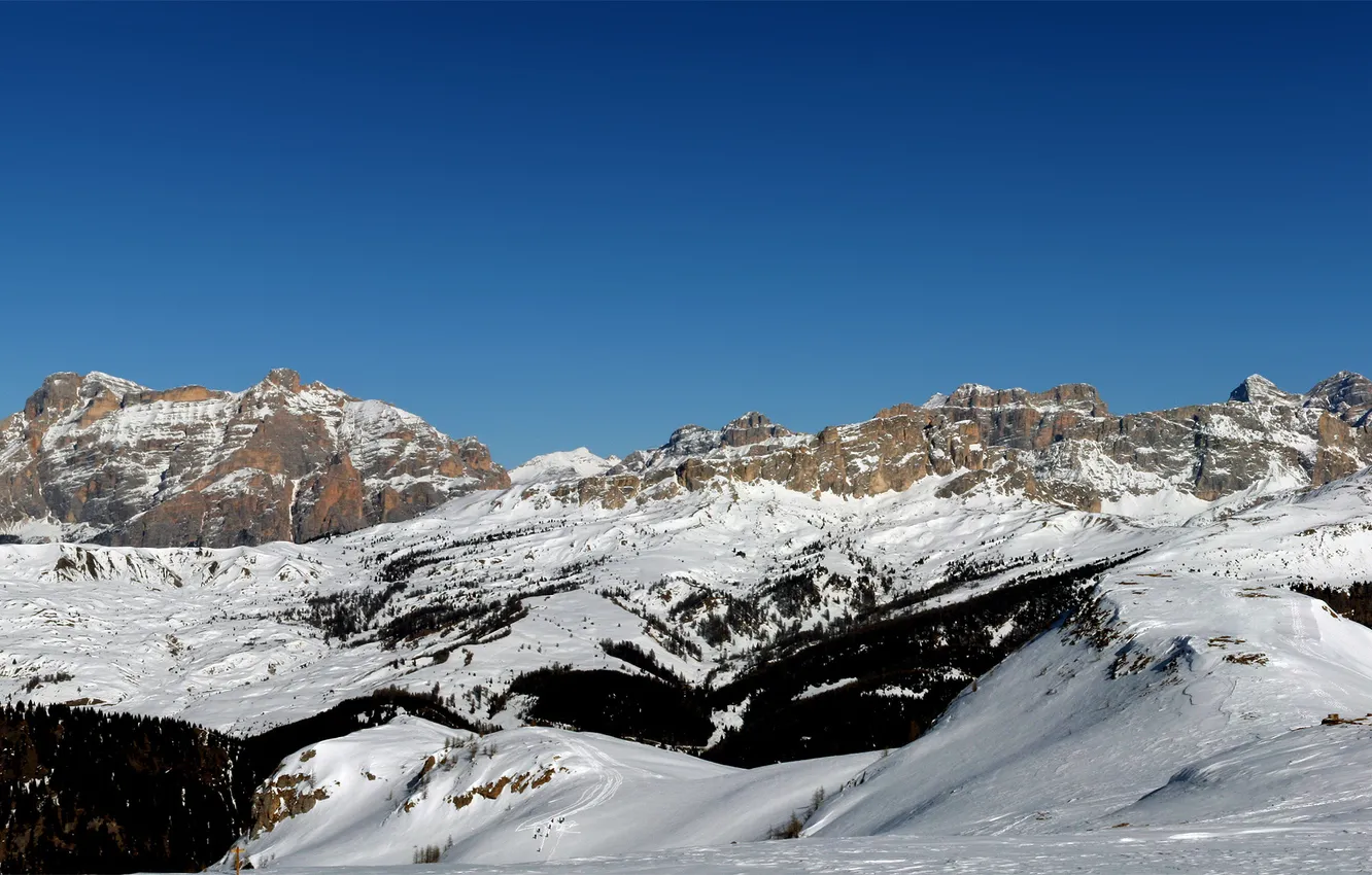 Photo wallpaper mountains, Alps, wide