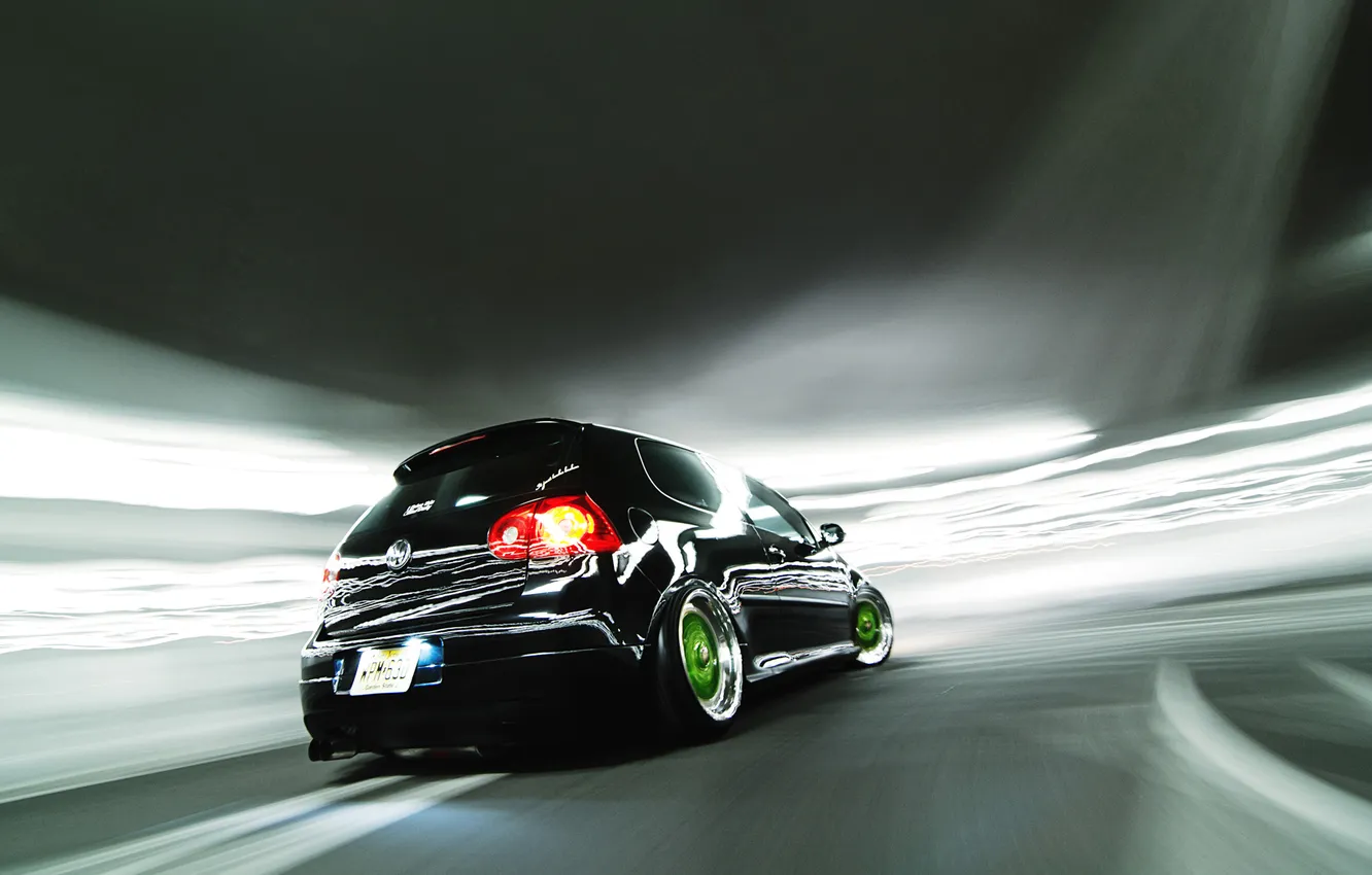Photo wallpaper lights, speed, ass, GTI, MKV