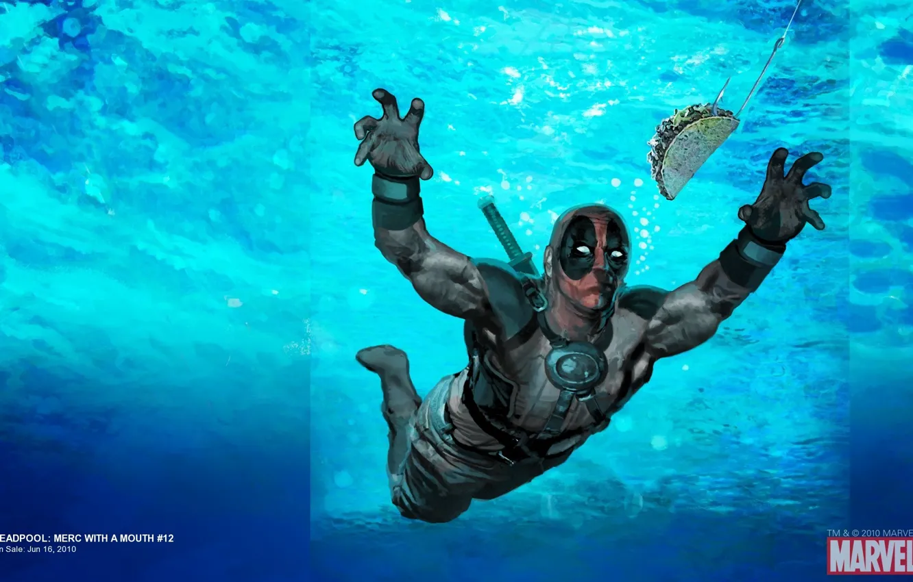 Photo wallpaper art, Deadpool, Marvel