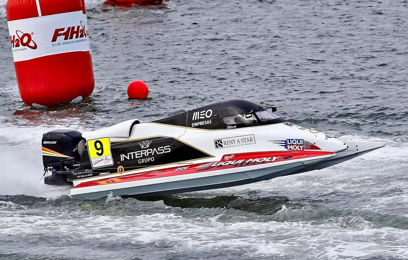 Photo wallpaper race, boat, speed