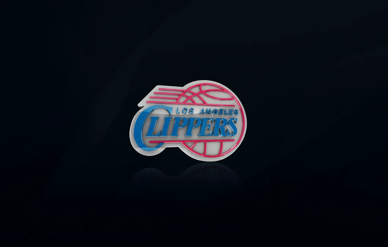 Photo wallpaper Black, Scissors, Basketball, Background, Logo, NBA, Los Angeles, Los Angeles Clippers