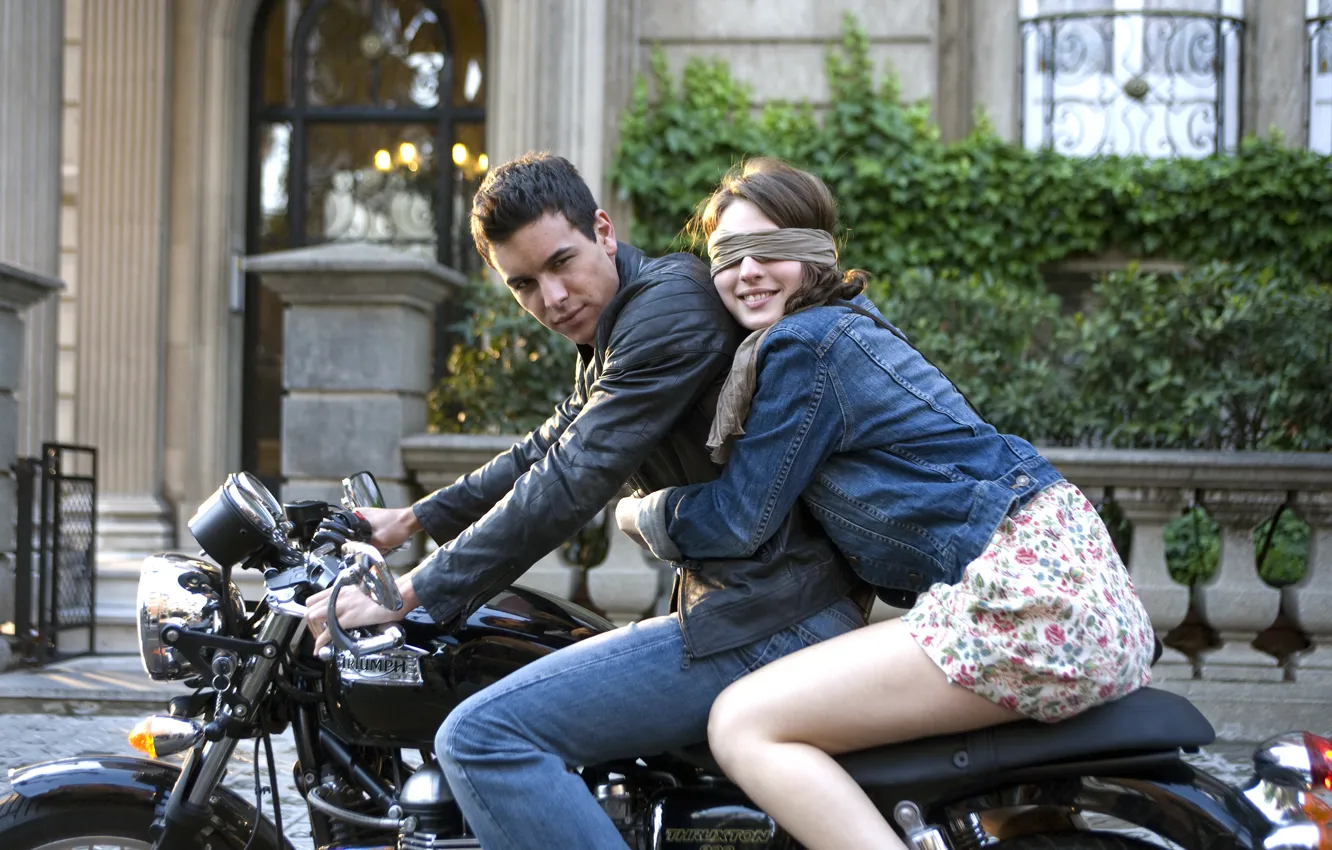 Photo wallpaper girl, love, hugs, motorcycle, guy, Mario Casas, Three meters above the sky, Maria Valverde