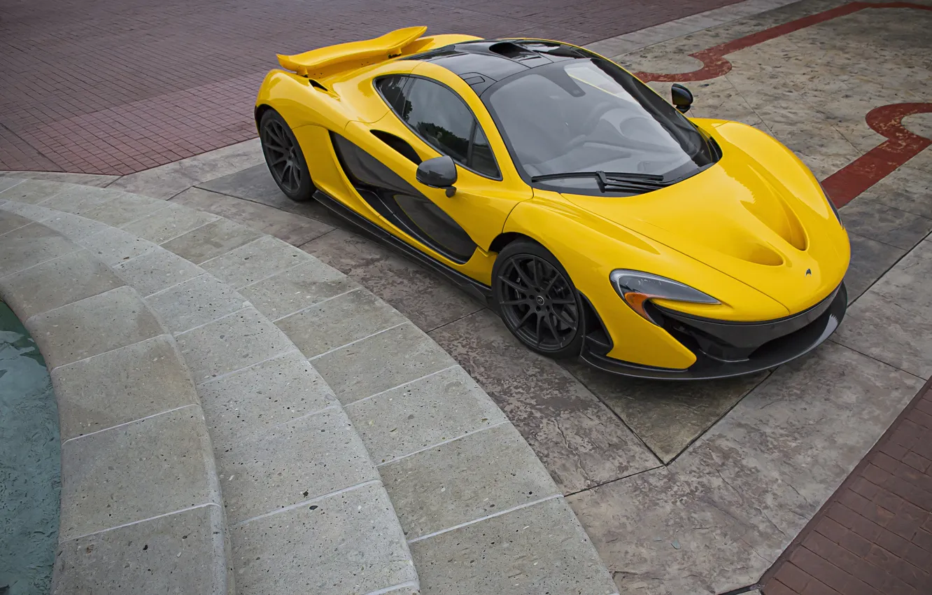 Photo wallpaper McLaren, Car, Yellow, Super