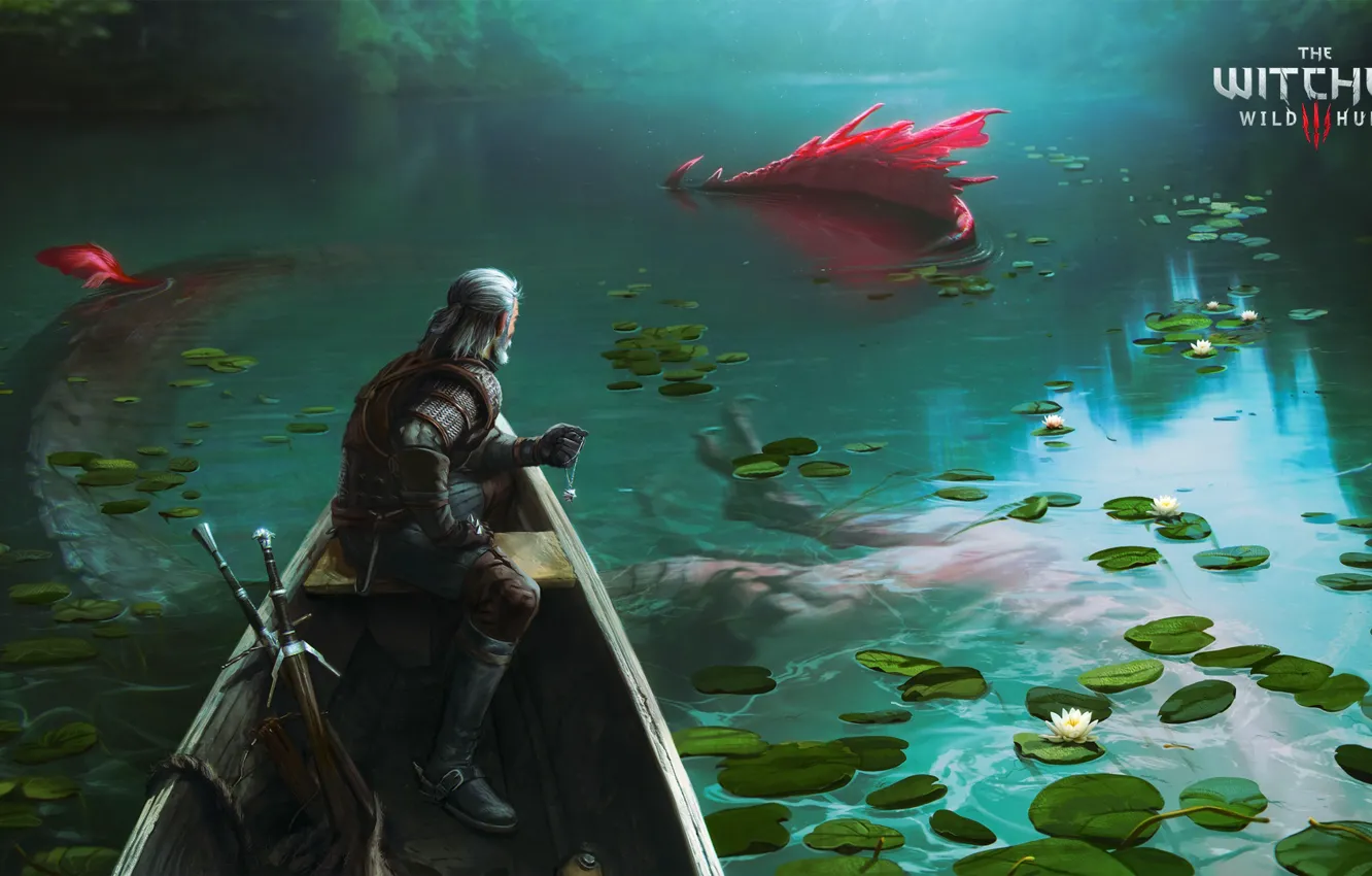 Photo wallpaper Geralt, The Witcher 3: Wild Hunt, The Witcher 3