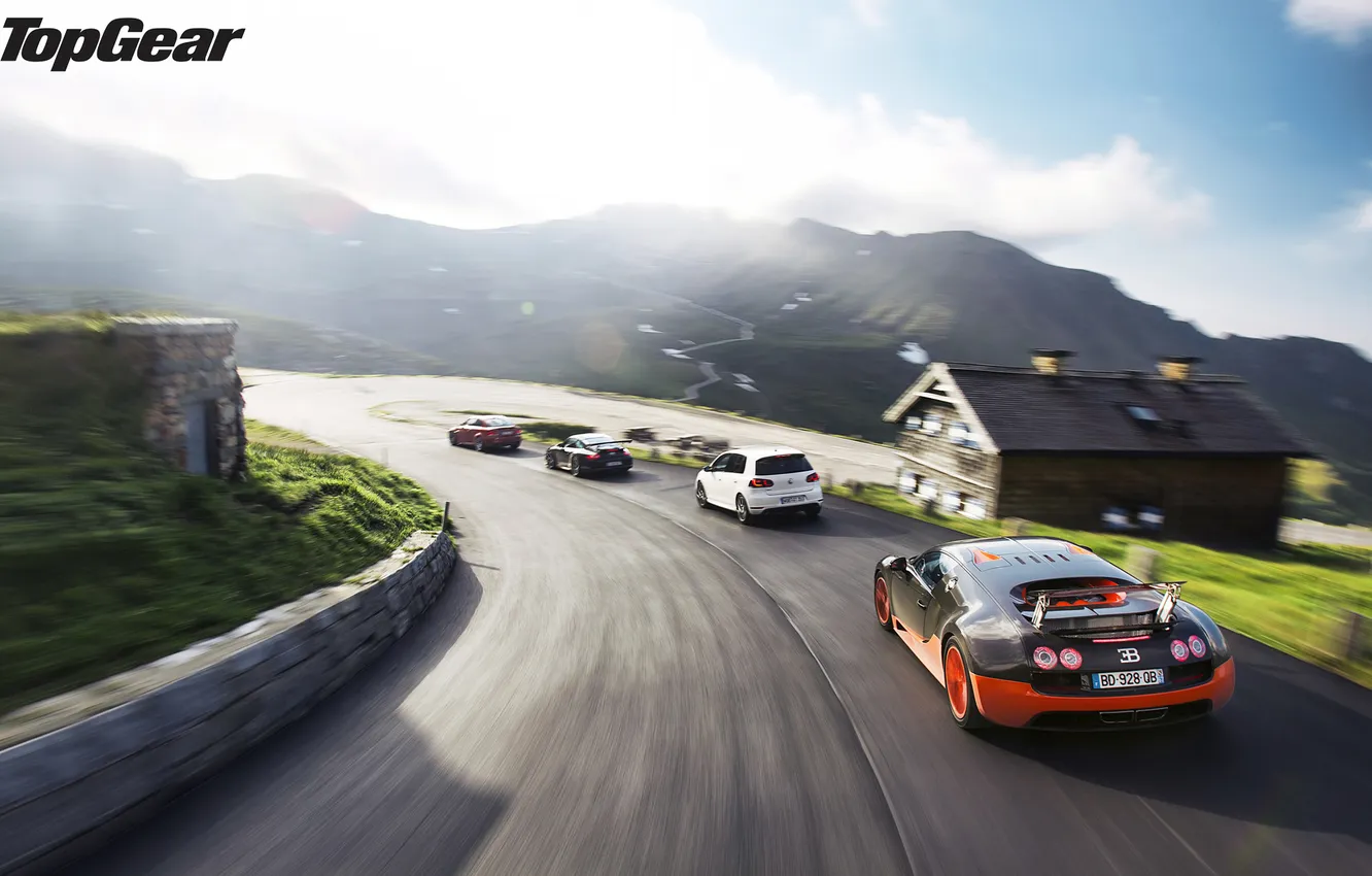 Photo wallpaper road, the sun, home, 911, Porsche, BMW, Volkswagen, Bugatti