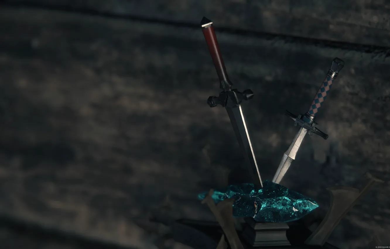 Photo wallpaper Final Fantasy, video games, watermarked, screen shot, FINAL FANTASY XVI