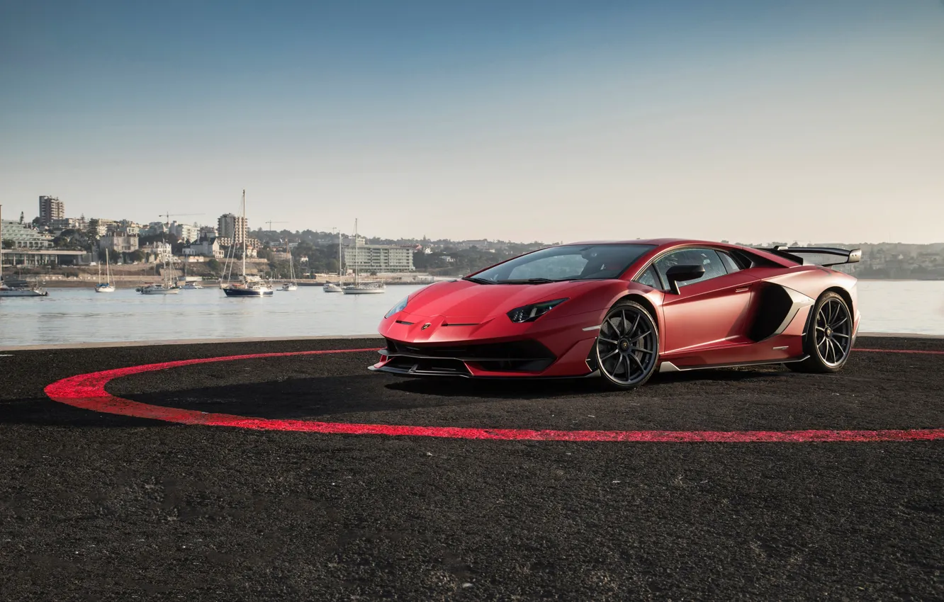 Photo wallpaper Lamborghini, supercar, 2018, Aventador, SVJ, Aventador SVJ