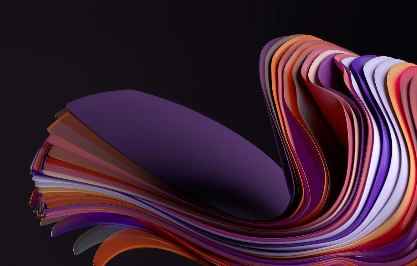 Photo wallpaper Stock, Official, Windows 11, Dark Mode