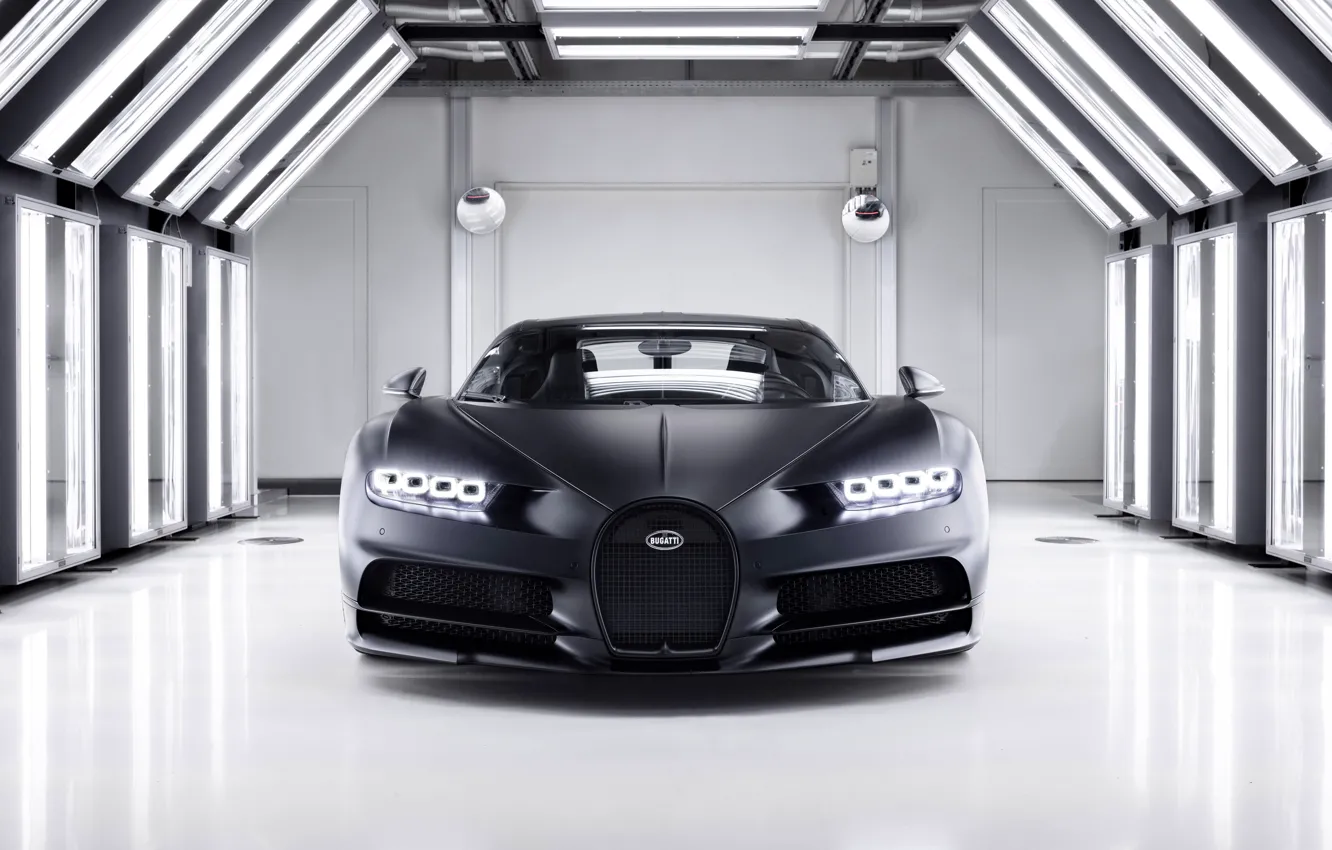 Photo wallpaper Bugatti, Chiron, 2020, Super car, Bugatti Chiron Noire