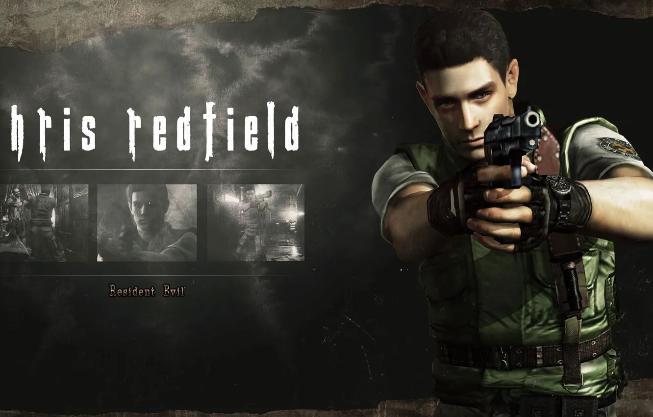 Photo wallpaper Chris Redfield, Resident Evil HD Remaster, Steam Trading card