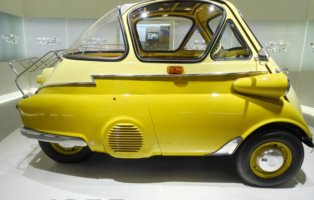 Photo wallpaper BMW, Bayern, Munich, BMW-Museum, Isetta 1955, Frontturer