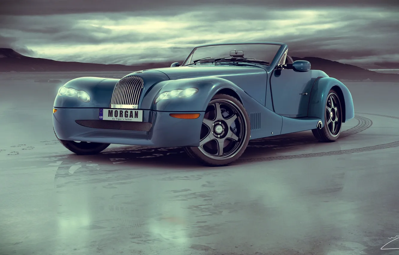 Photo wallpaper traces, car, Morgan Aero 8 custom