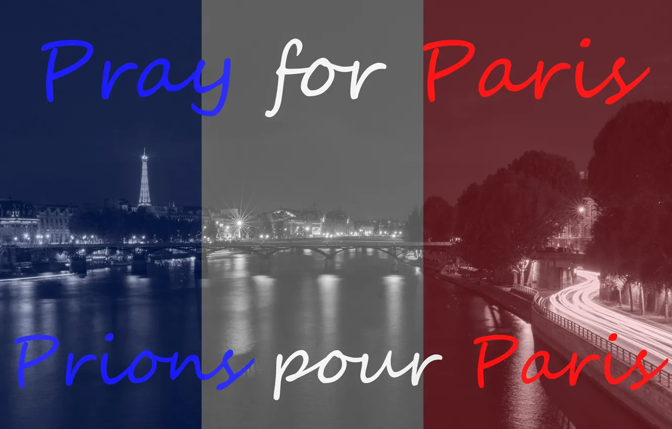 Photo wallpaper France, Paris terrorism, Pray for Paris