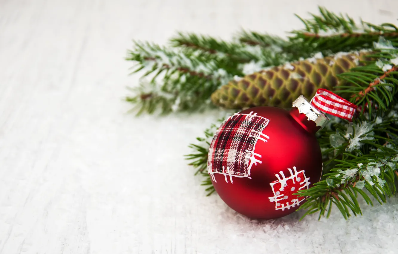 Photo wallpaper decoration, balls, new year, Christmas, Christmas, balls, wood, decoration