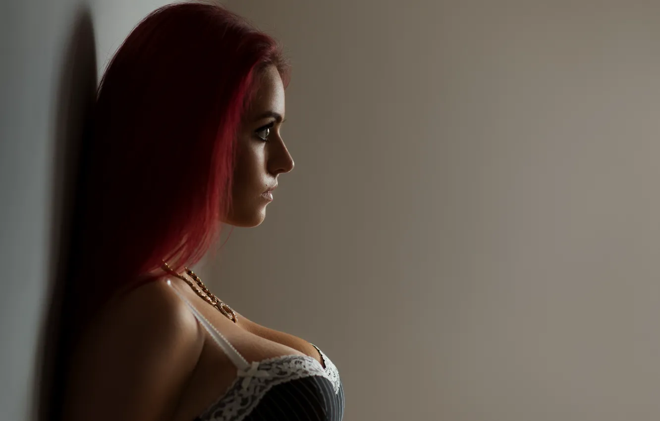 Photo wallpaper model, redhead, victoria malisauskaite