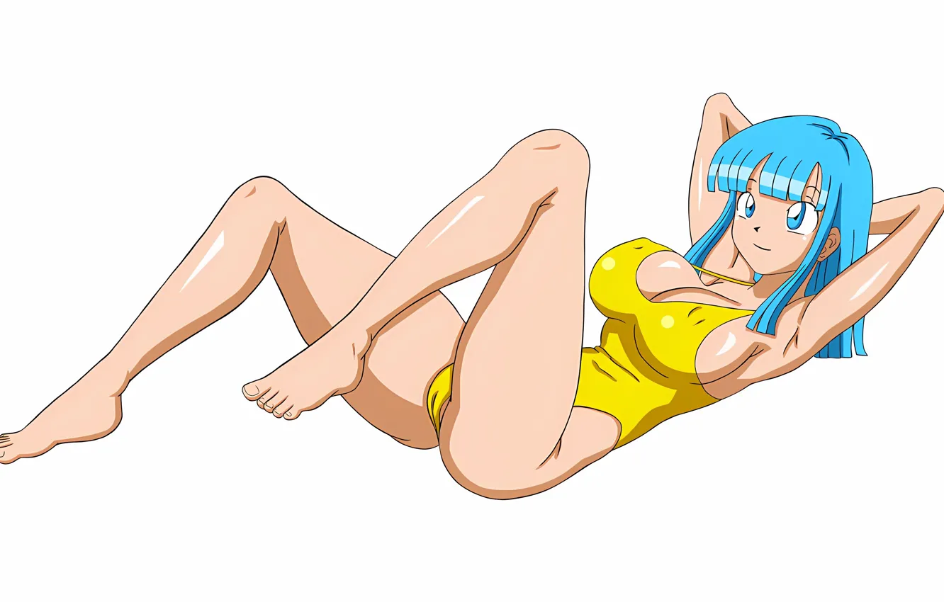 Photo wallpaper girl, sexy, Cameltoe, cleavage, long hair, legs, boobs, anime