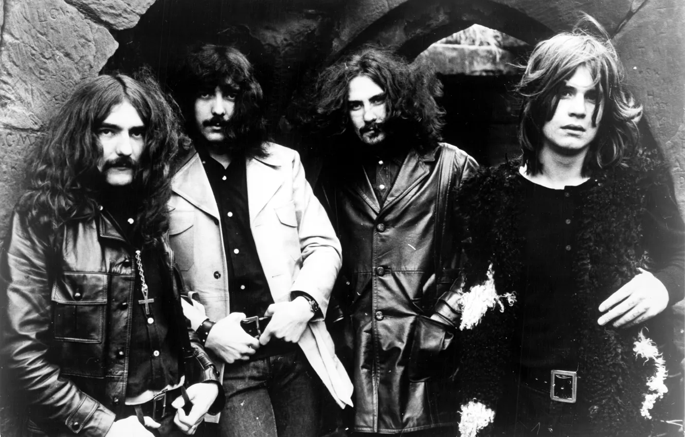 Photo wallpaper rock, Black Sabbath, ozzy osbourne, heavy metal, tony iommi, geezer butler, bill ward
