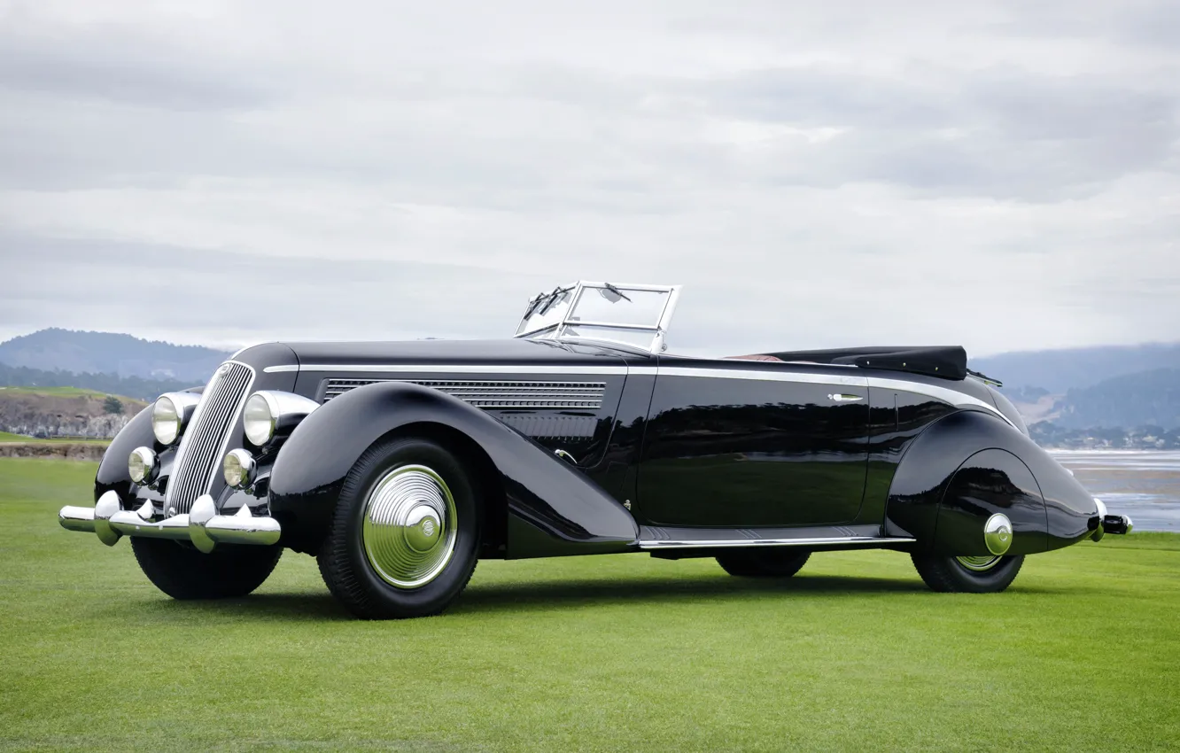 Photo wallpaper Convertible, Classic, Lancia, Chrome, Classic car, 1936, Lancia Astura Cabriolet, Type "The Mouth"