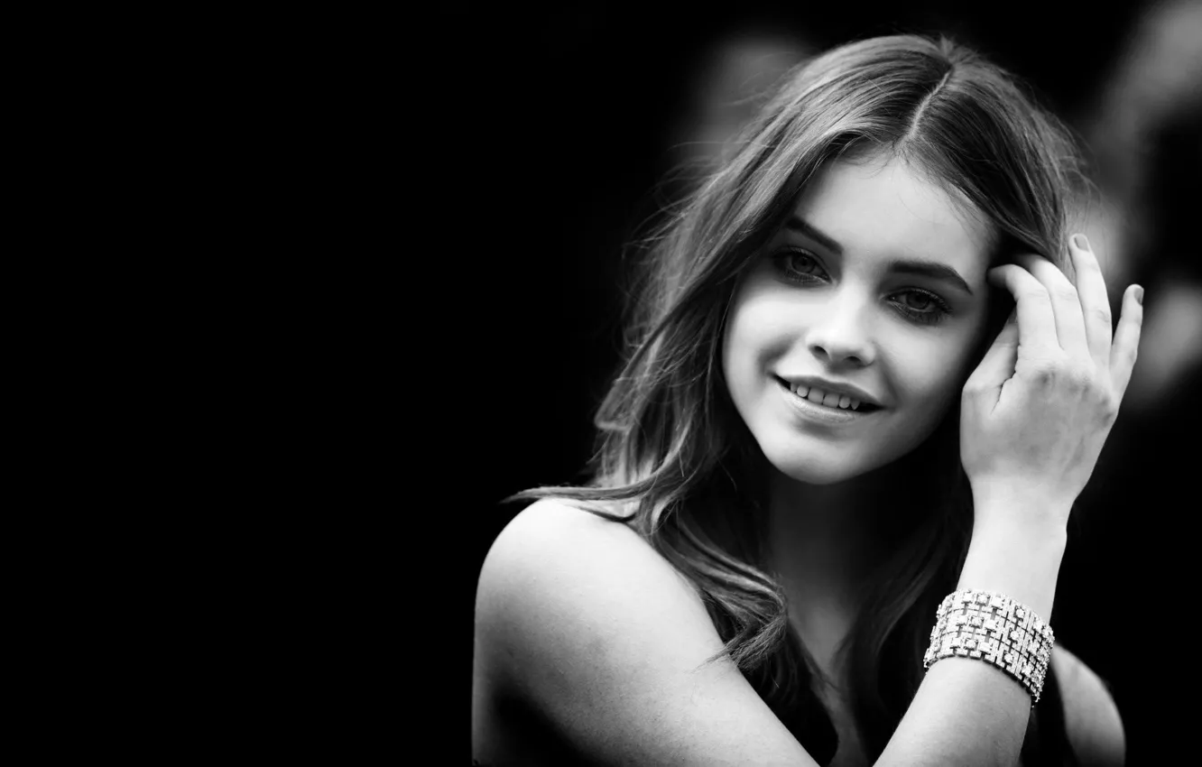 Photo wallpaper model, model, black and white, Barbara Palvin, Barbara Palvin