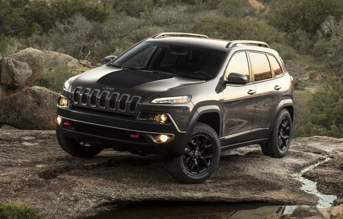 Photo wallpaper car, SUV, suv, Jeep, 2013, Cherokee, Trailhawk