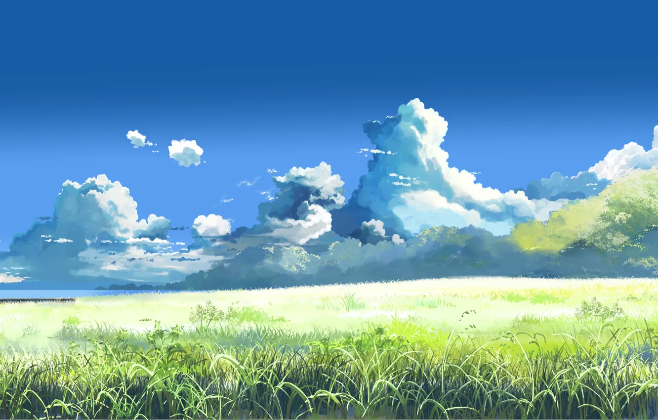 Photo wallpaper summer, Makoto Xingkai, the clouds