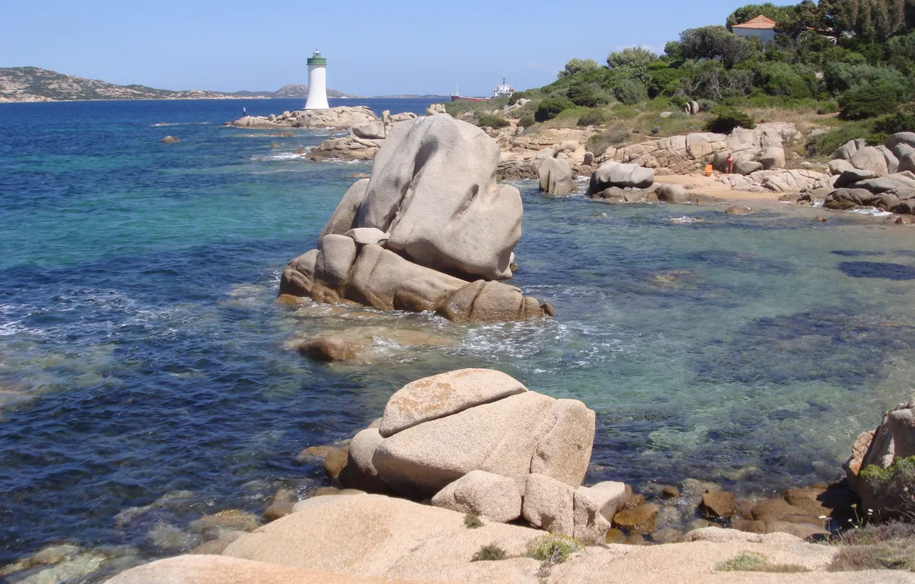 Photo wallpaper sea, Sardinia, coast sameralda