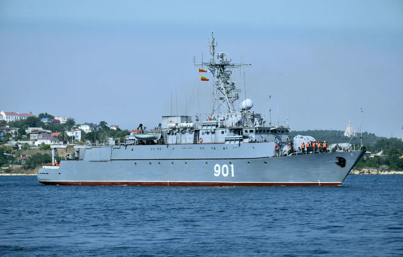 Photo wallpaper sea, minesweeper, Zheleznyakov