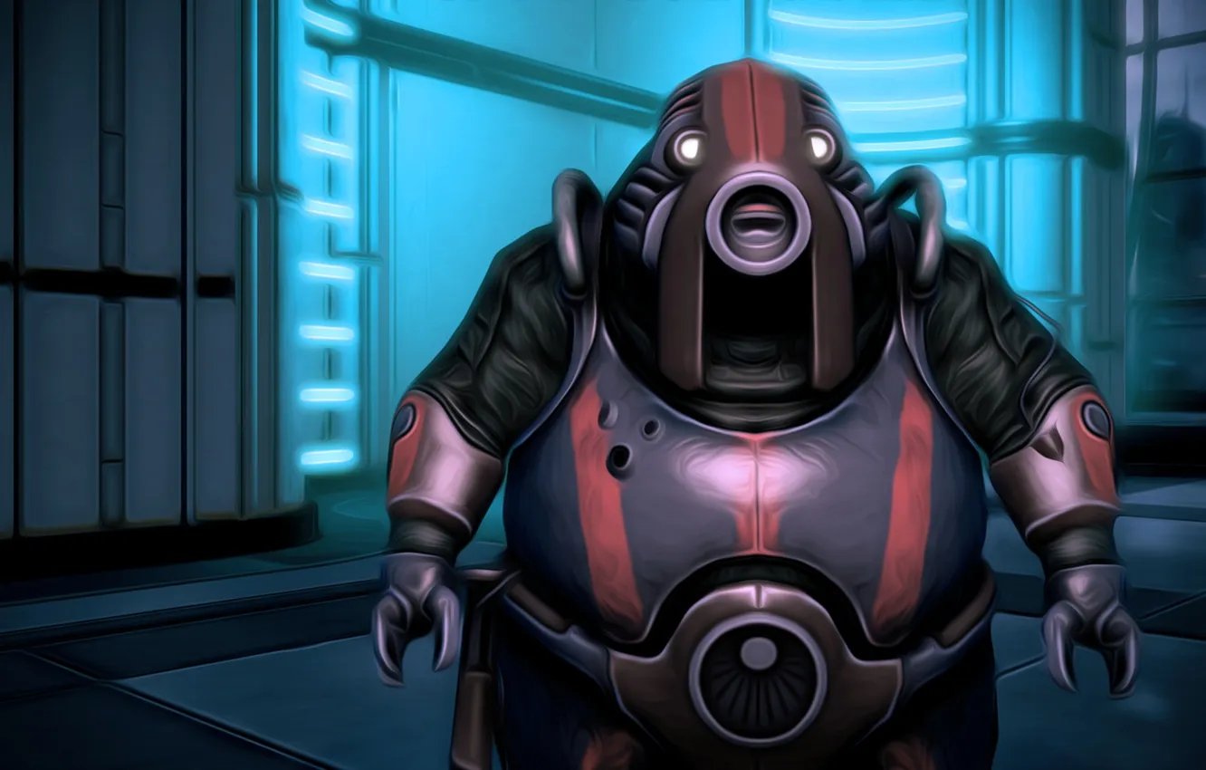 Photo wallpaper mass effect, games, art, Volus