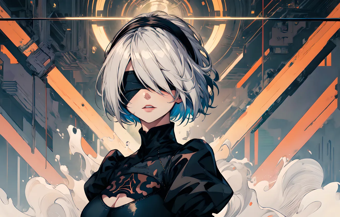 Photo wallpaper girl, nier, nier automata