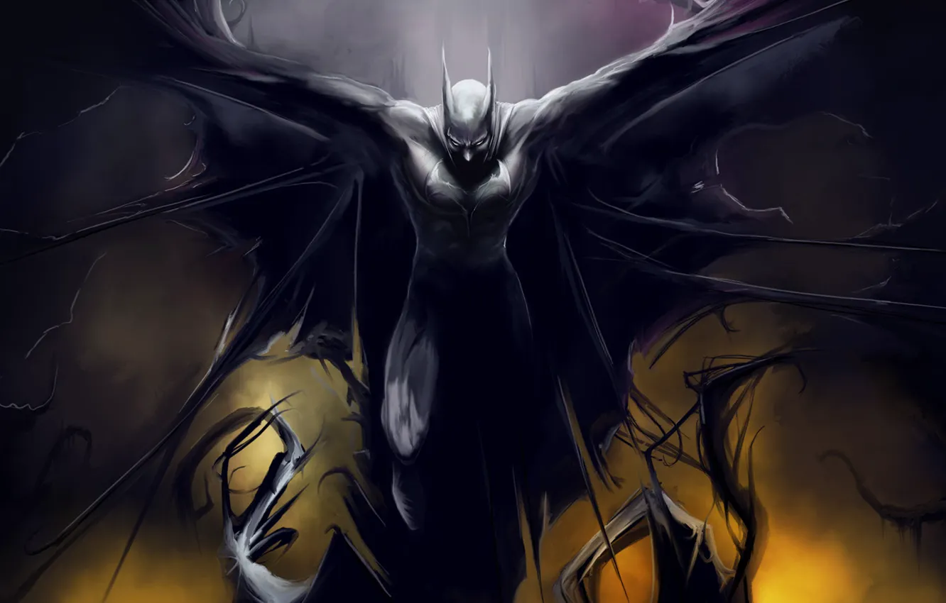 Photo wallpaper batman, Batman, the dark knight