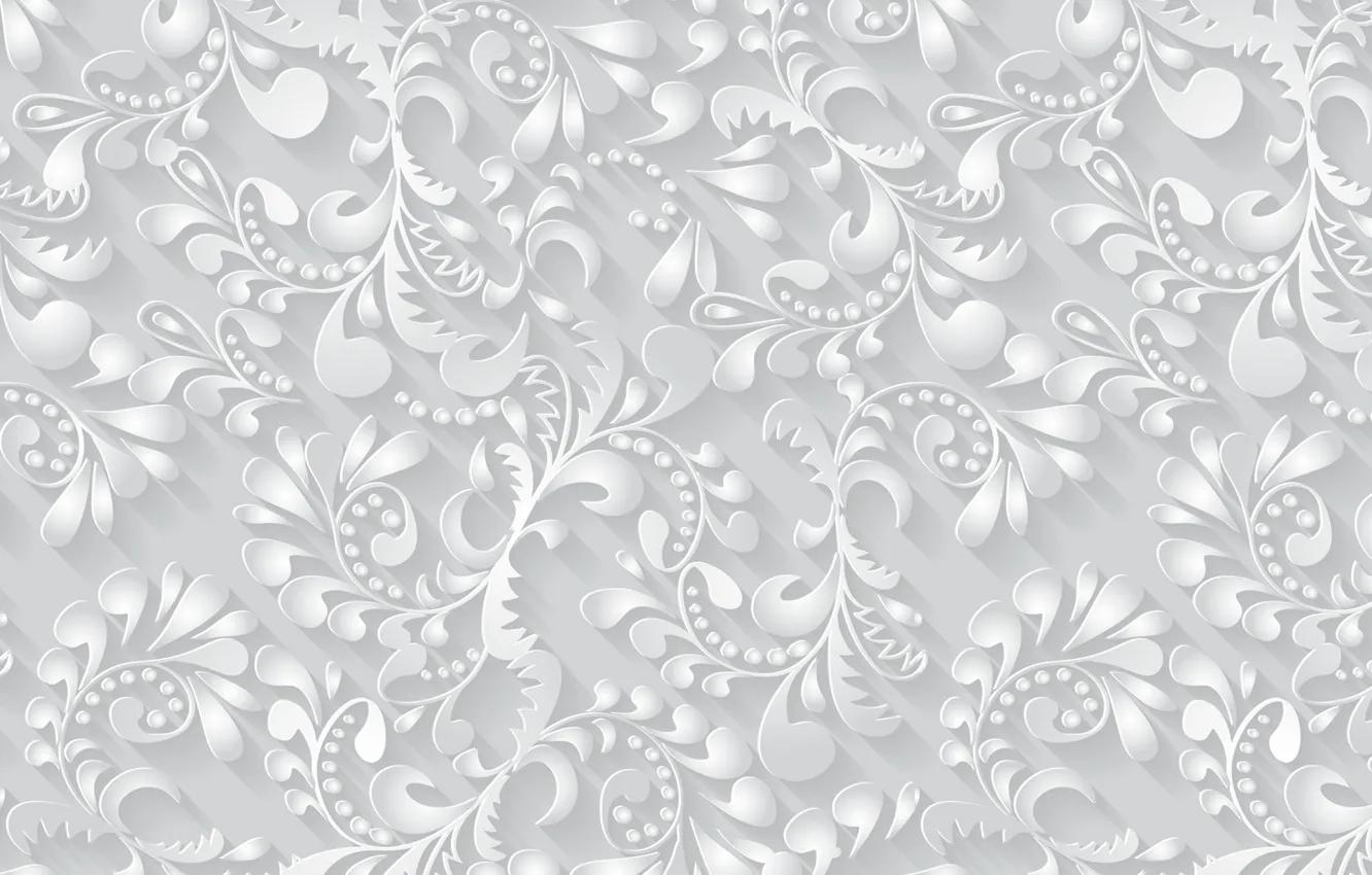 Photo wallpaper leaves, pattern, the volume